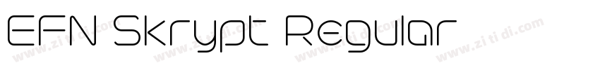 EFN Skrypt Regular字体转换